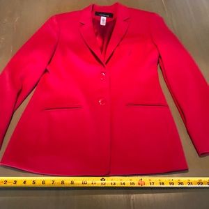 Jones of New York cranberry red Blazer